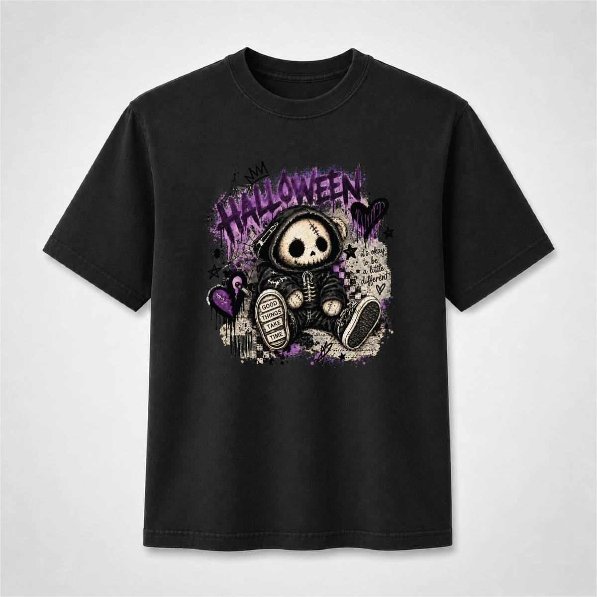 Good Things Take Time Creepy Cute Halloween Graphic Tee