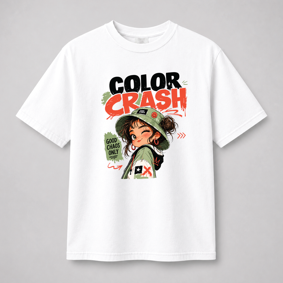 Color Crash Good Chaos Only Streetwear Graphic Tee