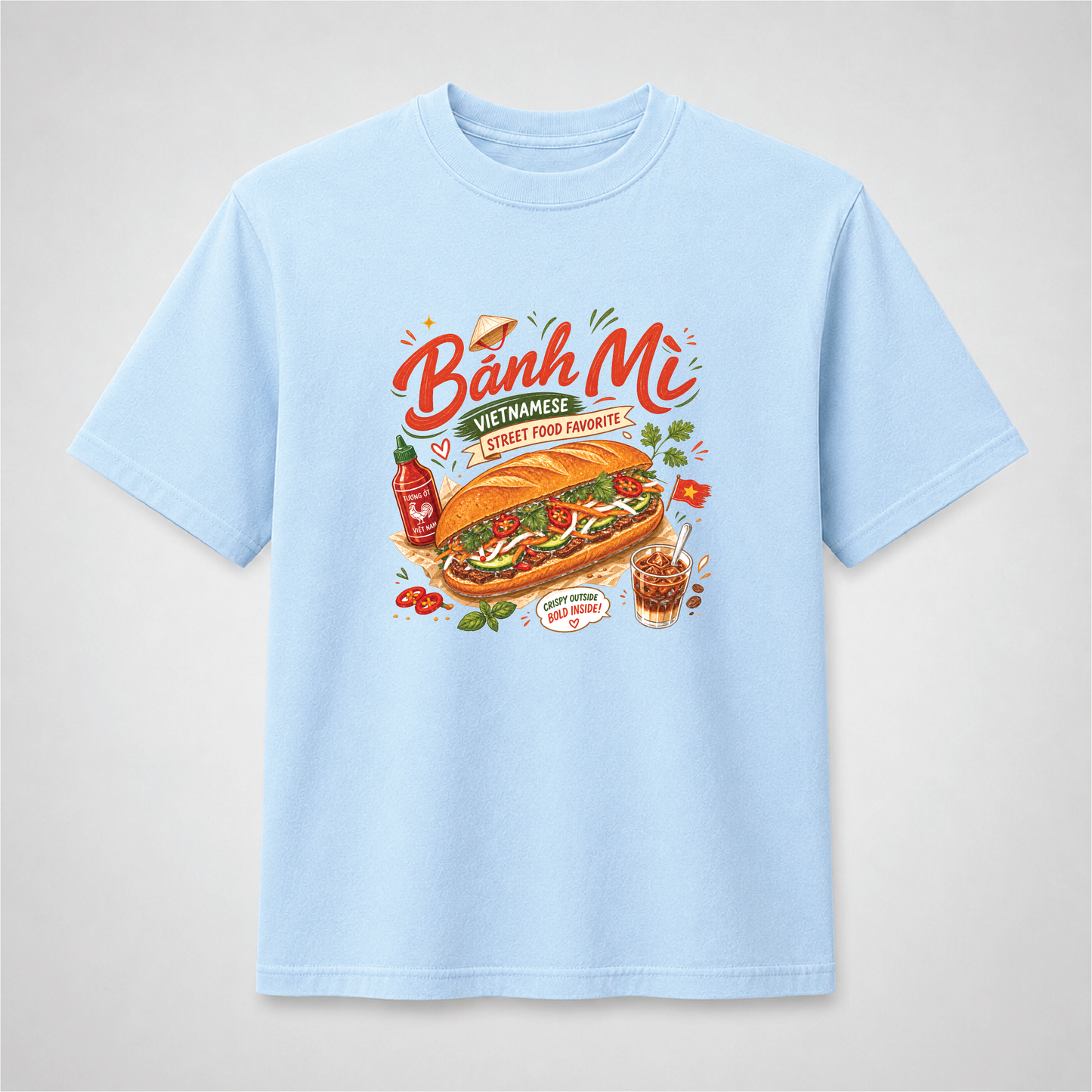 Bánh Mì Vietnamese Street Food Graphic Tee – Comfort Colors Shirt