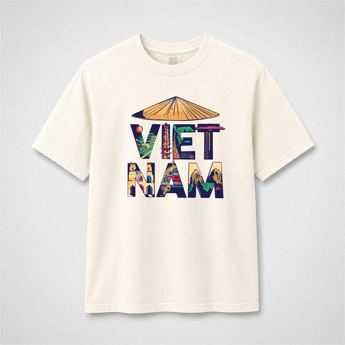 Vietnam Landmark Graphic Tee – Vietnamese Culture Comfort Colors Shirt