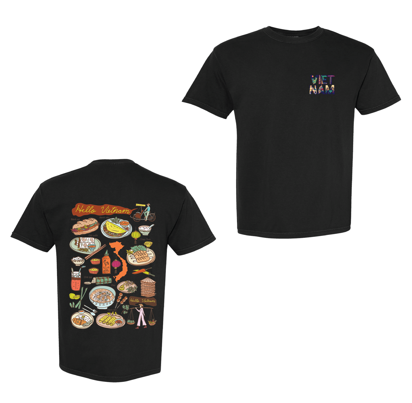 Unisex T-shirt Asian Vietnamese Street Food