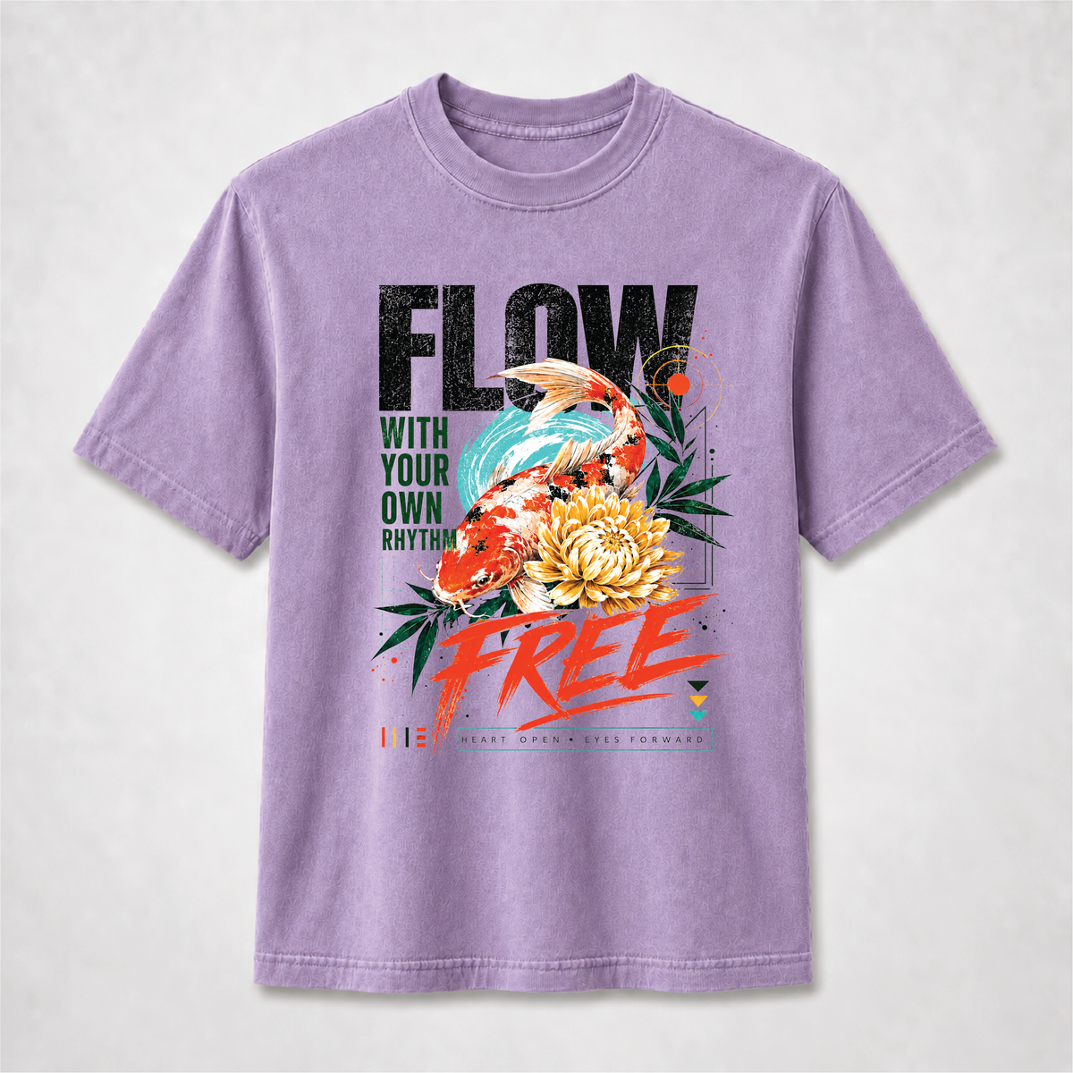 Koi Fish Graphic Tee – Flow Free Zen Shirt