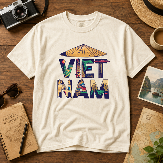 Vietnam Landmark Graphic Tee – Vietnamese Culture Comfort Colors Shirt