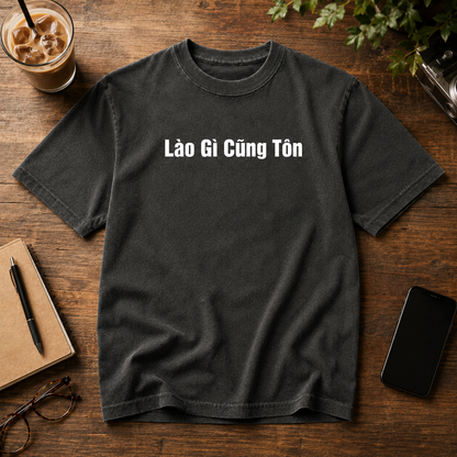 Lào Gì Cũng Tốn Vietnamese Funny Graphic Tee