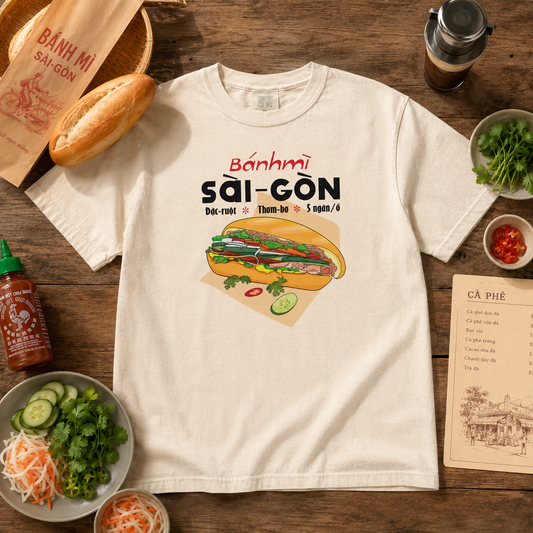Vietnamese Bánh Mì Sài Gòn T-Shirt – Saigon Food Graphic Tee