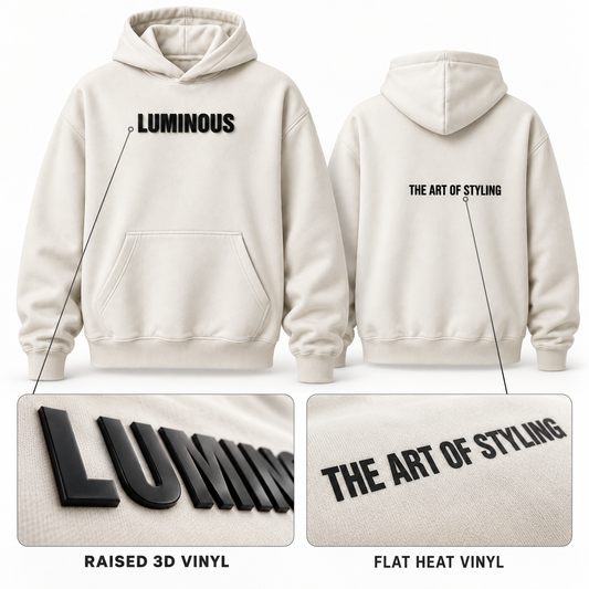 Luminous 3D Vinyl Heavyweight Pullover Hoodie
