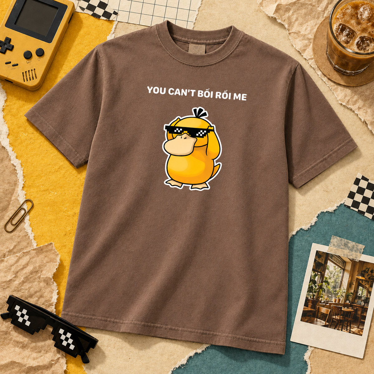 You Can’t Bối Rối Me Funny Confused Duck Graphic Tee