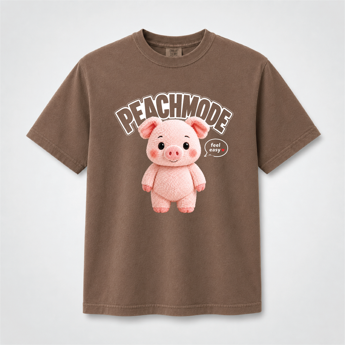 Cute Pig Peach Mode Shirt | Kawaii Self Care Graphic Tee