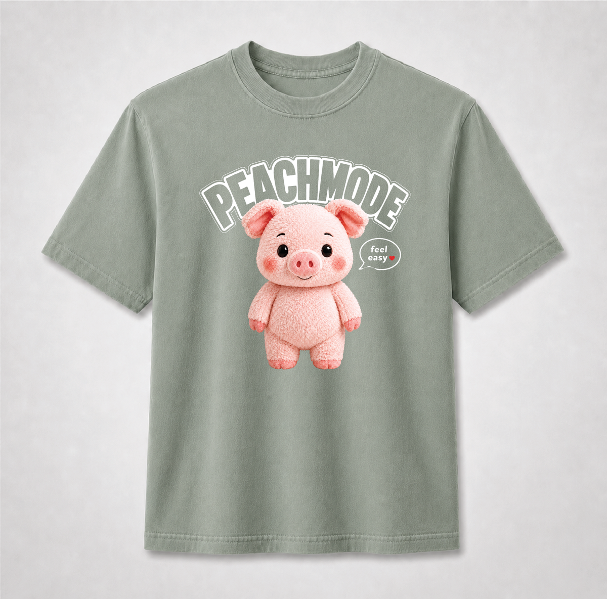 Cute Pig Peach Mode Shirt | Kawaii Self Care Graphic Tee
