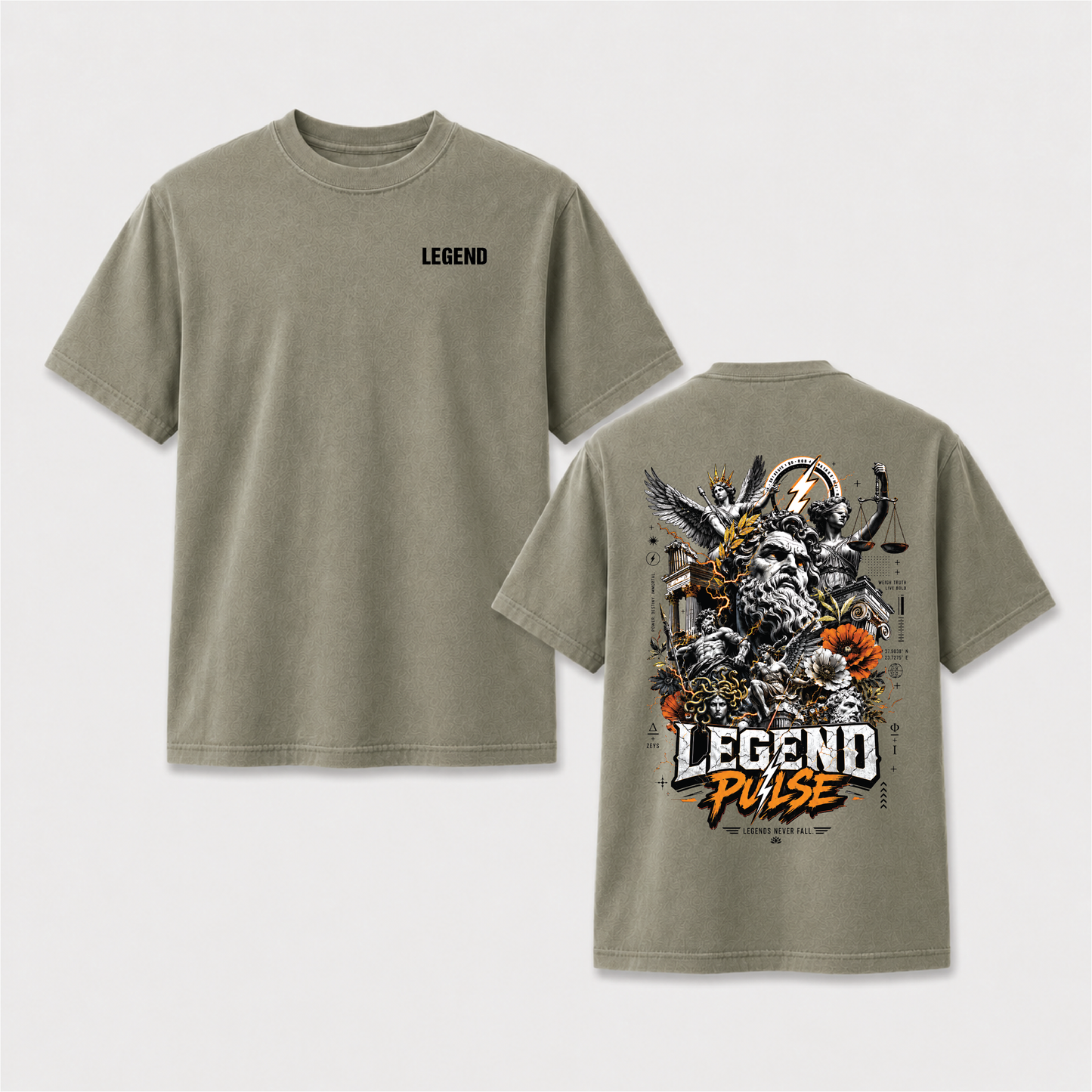 Legend Pulse Greek Mythology Comfort Colors T-Shirt