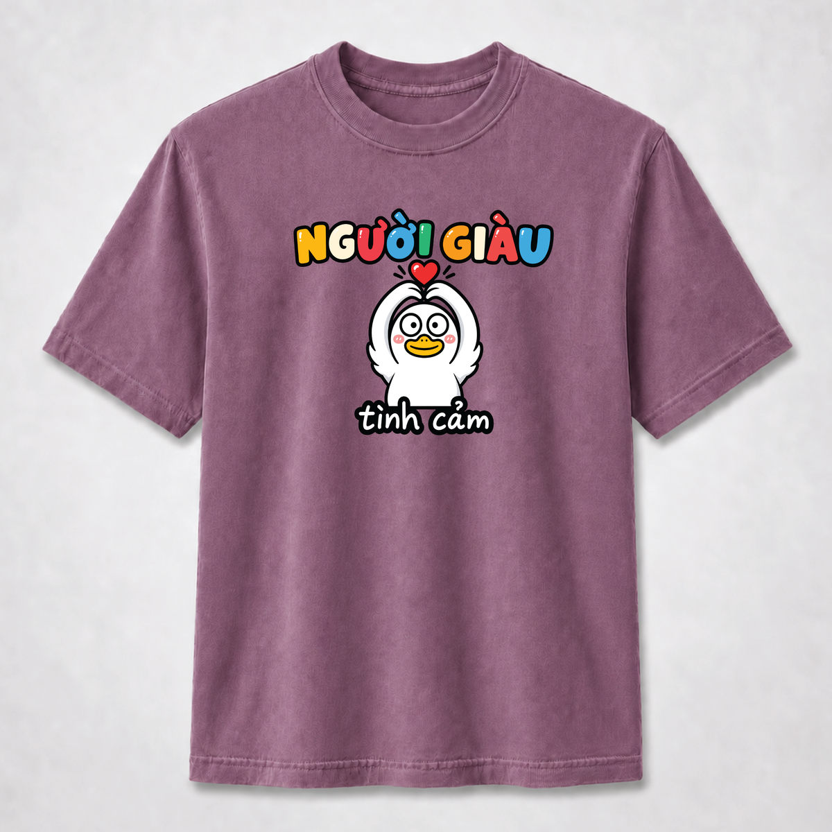 Người Giàu Tình Cảm Cute Vietnamese Duck Graphic Tee