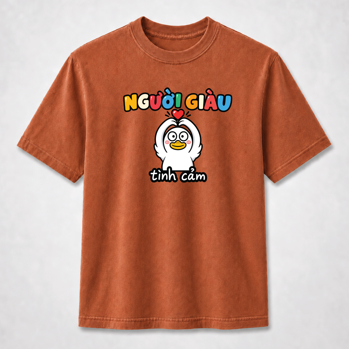 Người Giàu Tình Cảm Cute Vietnamese Duck Graphic Tee