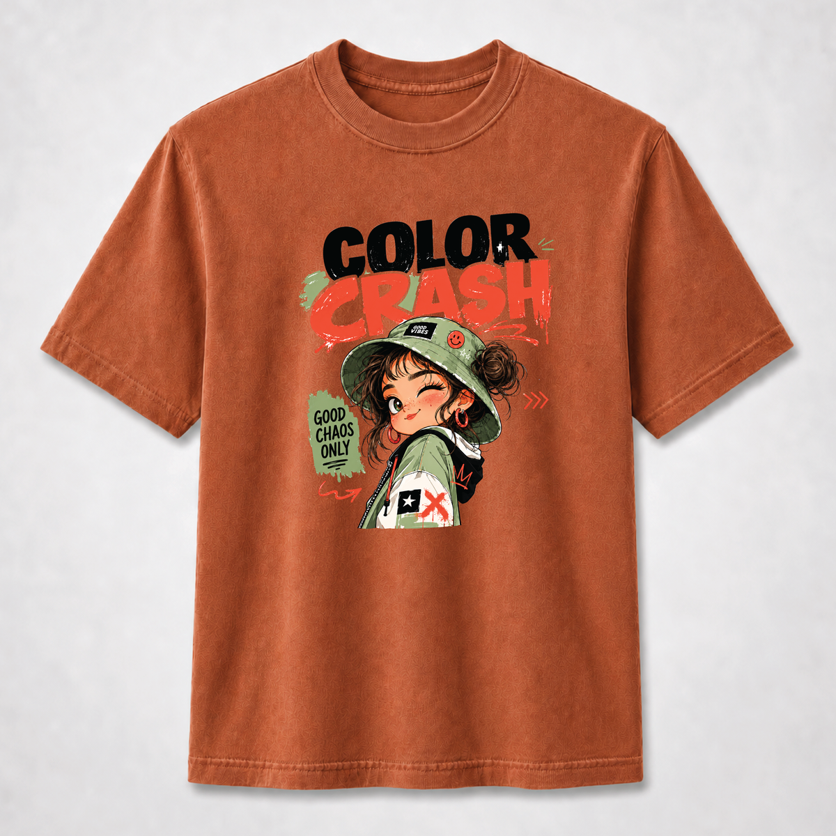 Color Crash Good Chaos Only Streetwear Graphic Tee