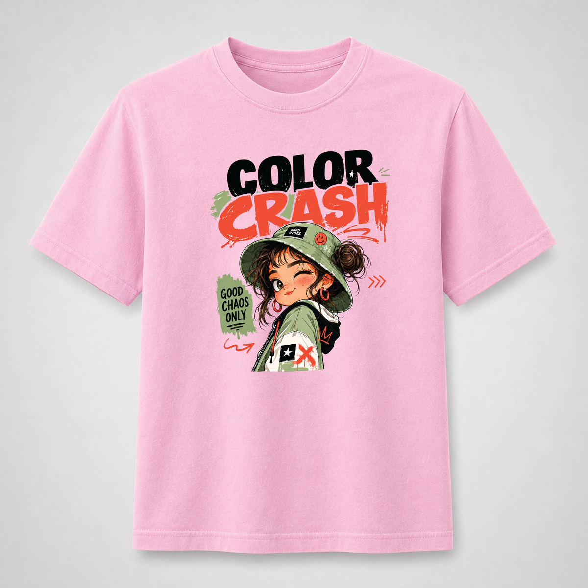 Color Crash Good Chaos Only Streetwear Graphic Tee