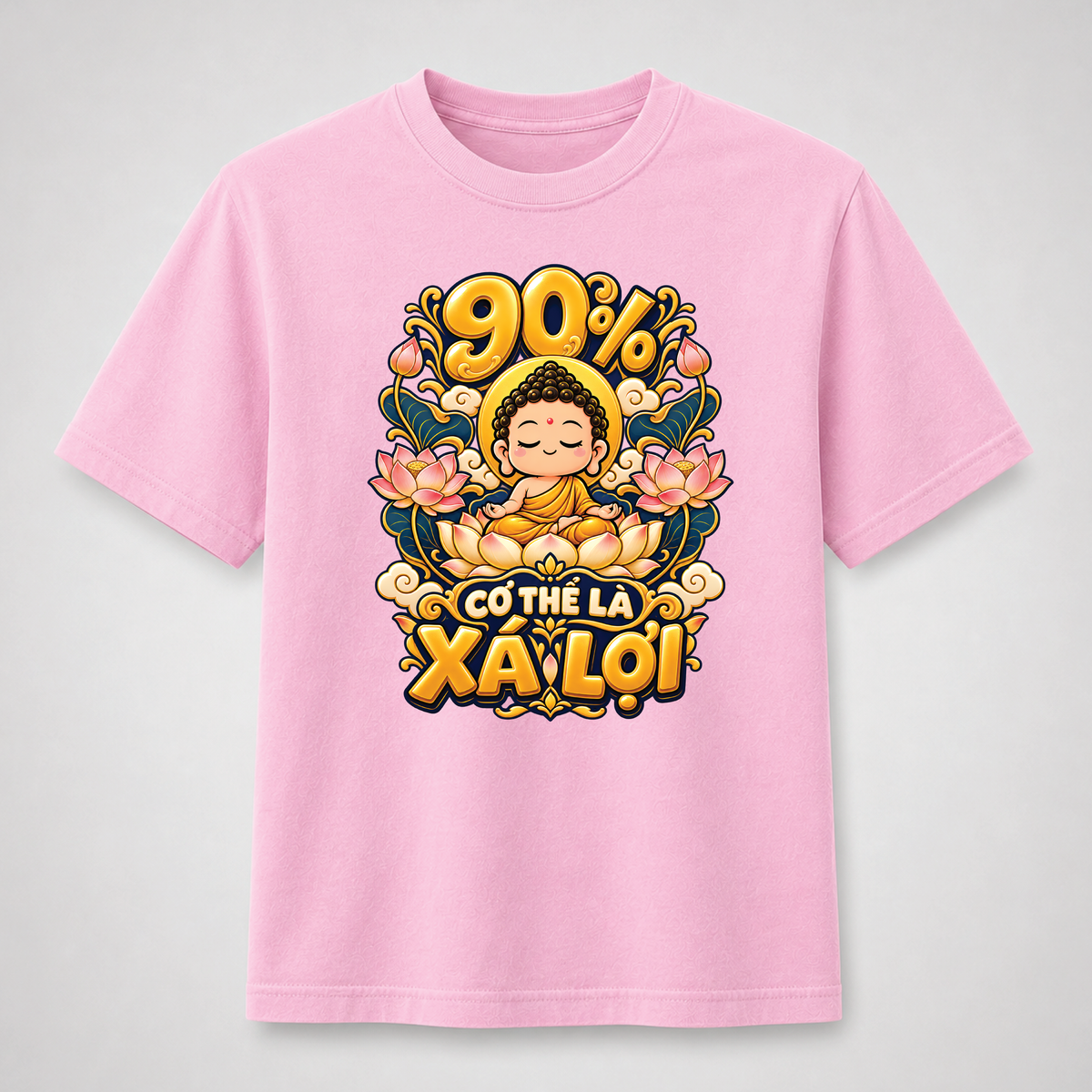 90% Cơ Thể Là Xá Lợi Chibi Buddha Vietnamese Graphic Tee