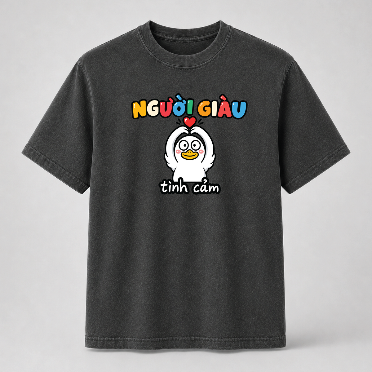 Người Giàu Tình Cảm Cute Vietnamese Duck Graphic Tee