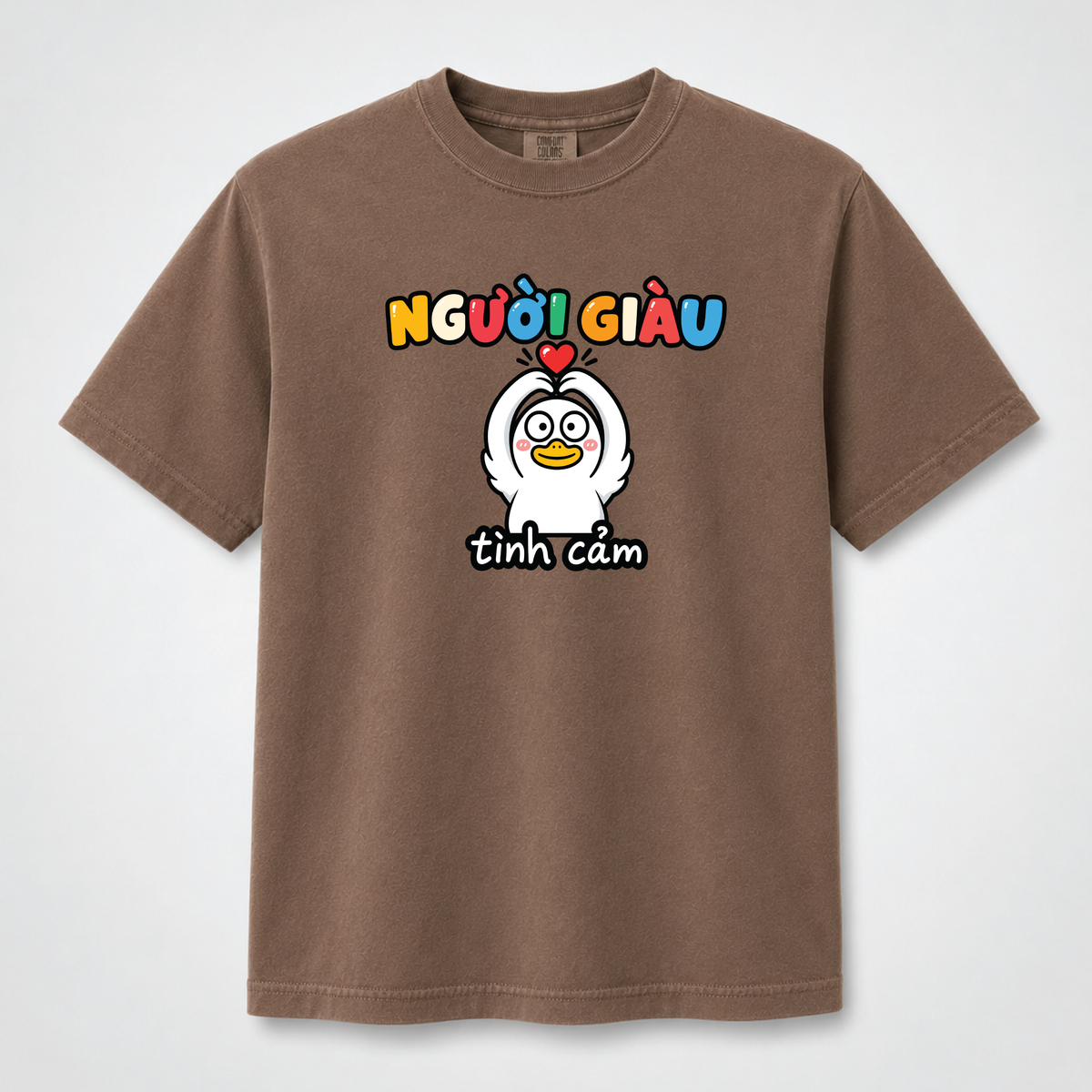 Người Giàu Tình Cảm Cute Vietnamese Duck Graphic Tee
