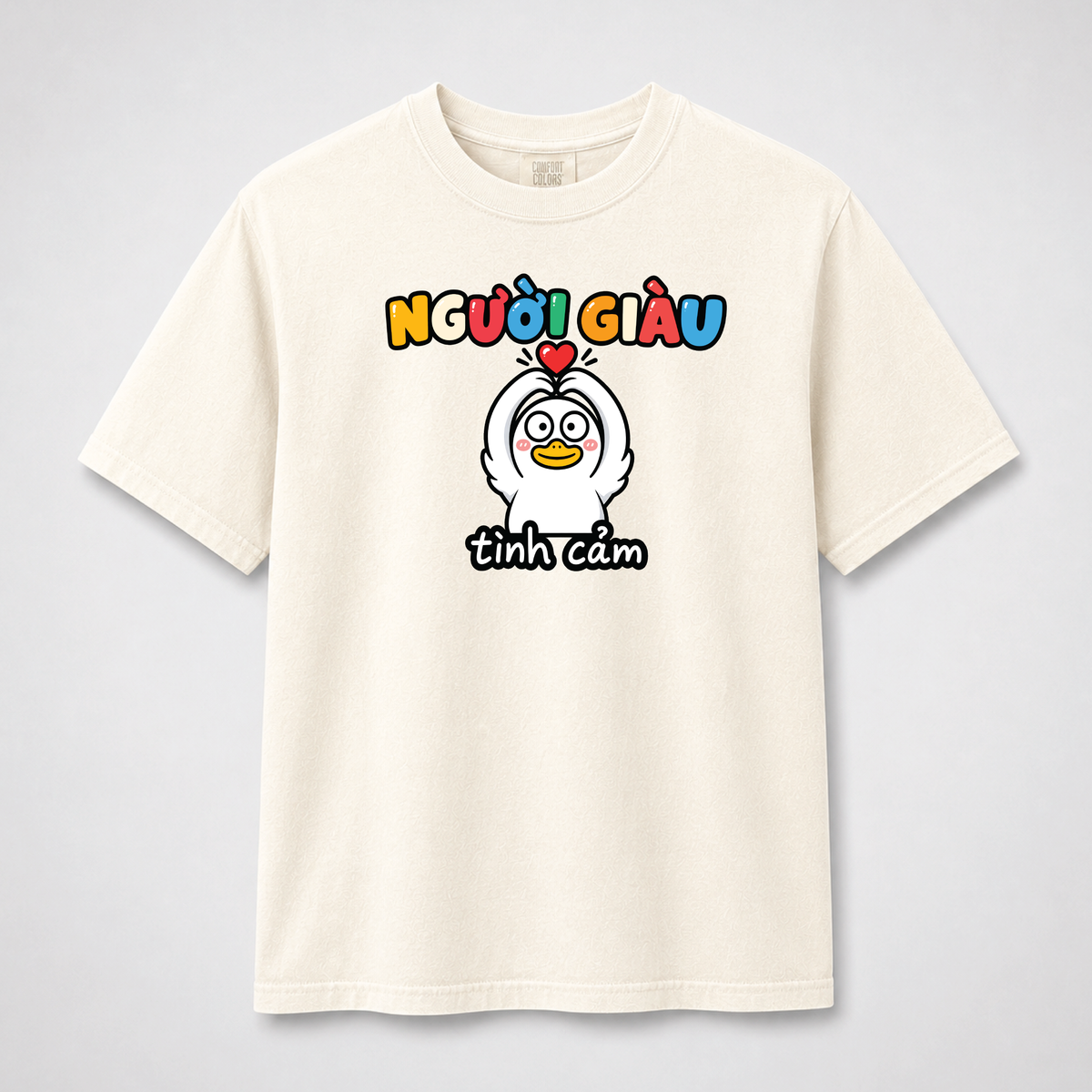 Người Giàu Tình Cảm Cute Vietnamese Duck Graphic Tee