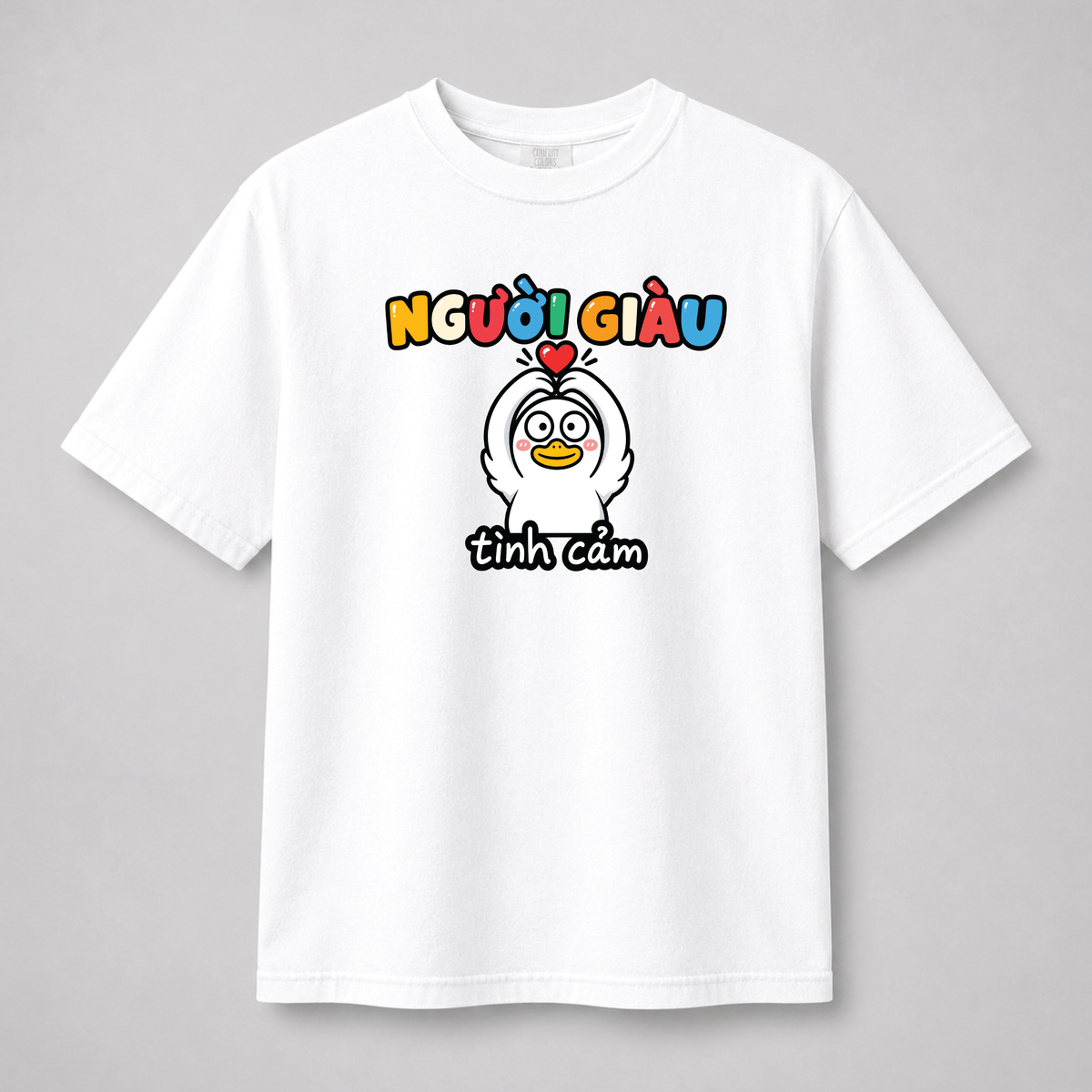 Người Giàu Tình Cảm Cute Vietnamese Duck Graphic Tee