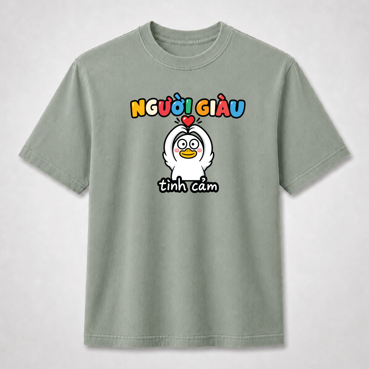 Người Giàu Tình Cảm Cute Vietnamese Duck Graphic Tee