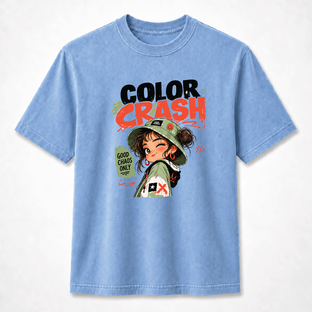 Color Crash Good Chaos Only Streetwear Graphic Tee