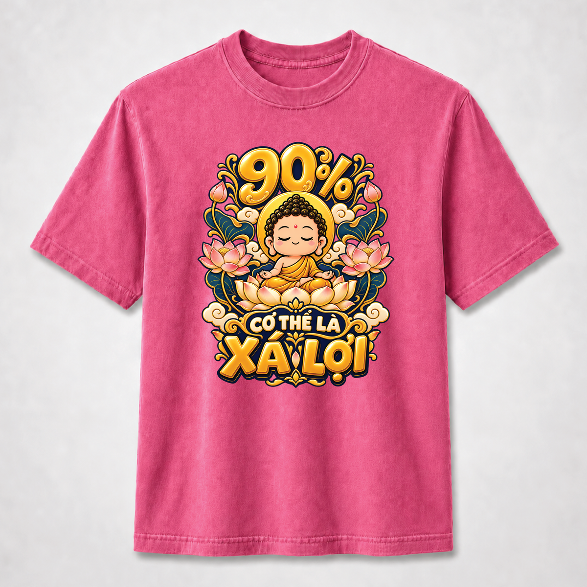 90% Cơ Thể Là Xá Lợi Chibi Buddha Vietnamese Graphic Tee