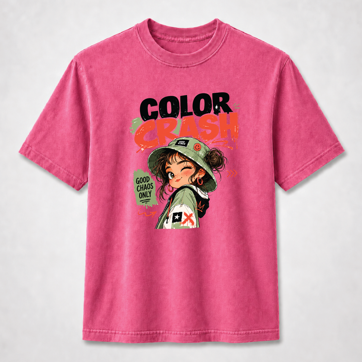 Color Crash Good Chaos Only Streetwear Graphic Tee