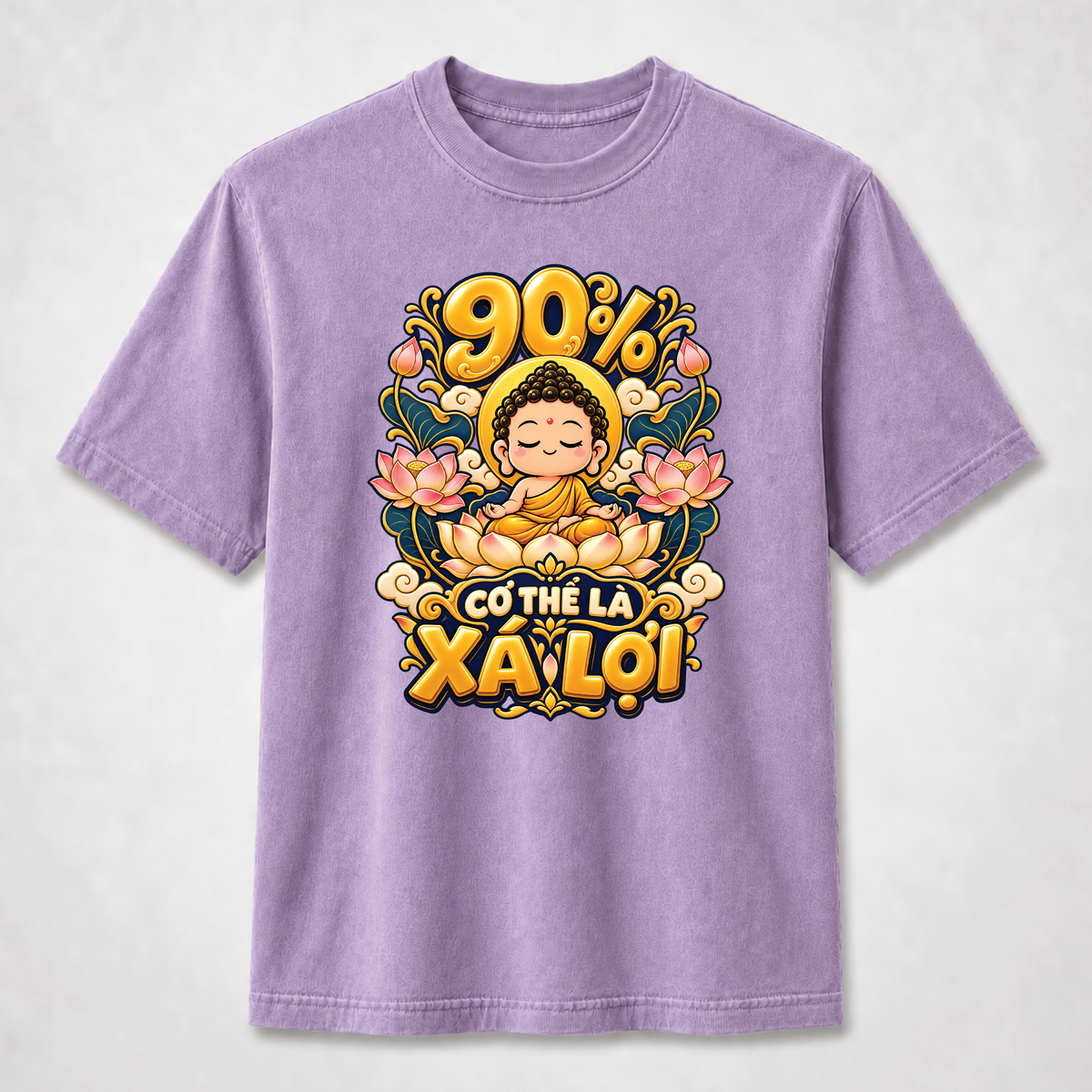90% Cơ Thể Là Xá Lợi Chibi Buddha Vietnamese Graphic Tee