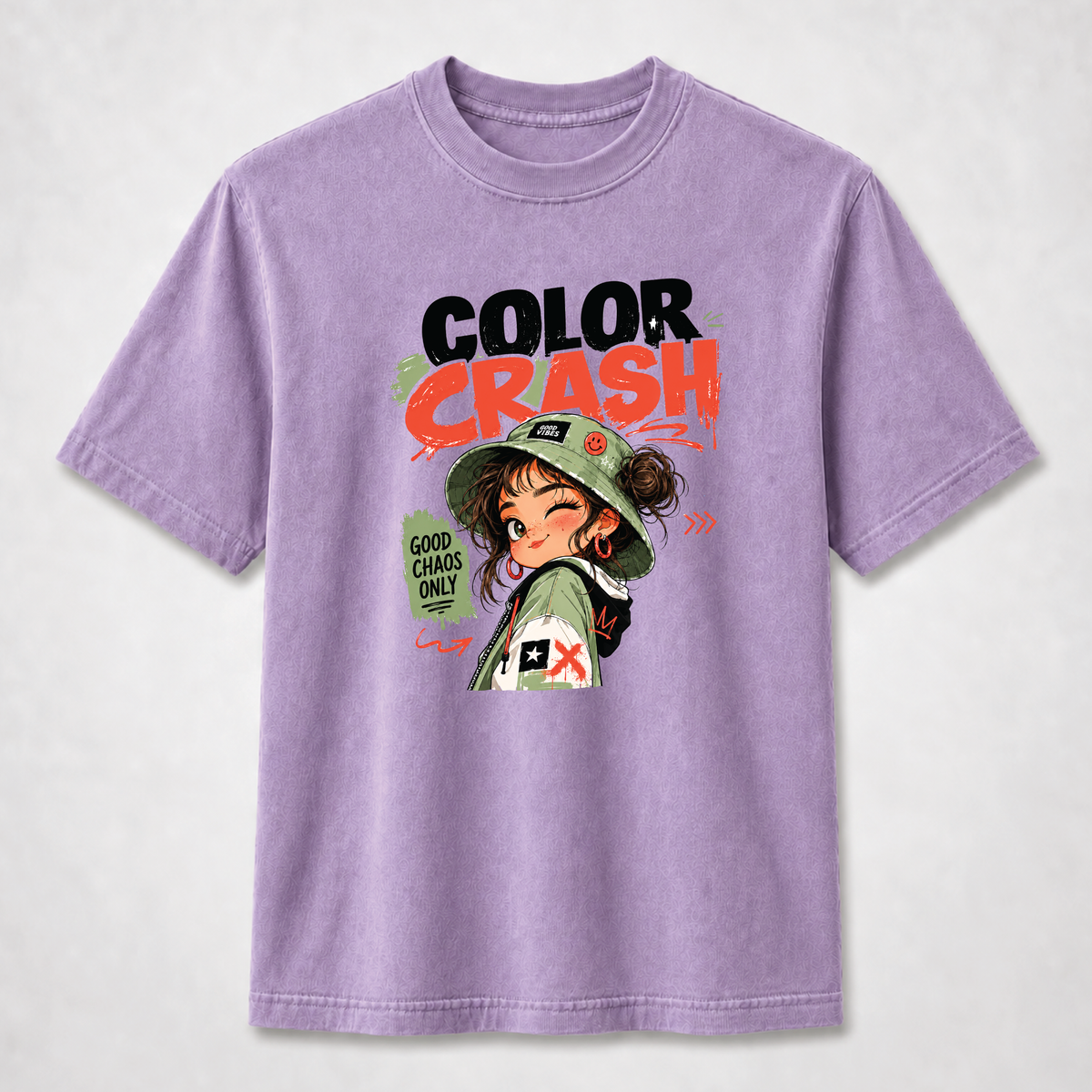 Color Crash Good Chaos Only Streetwear Graphic Tee