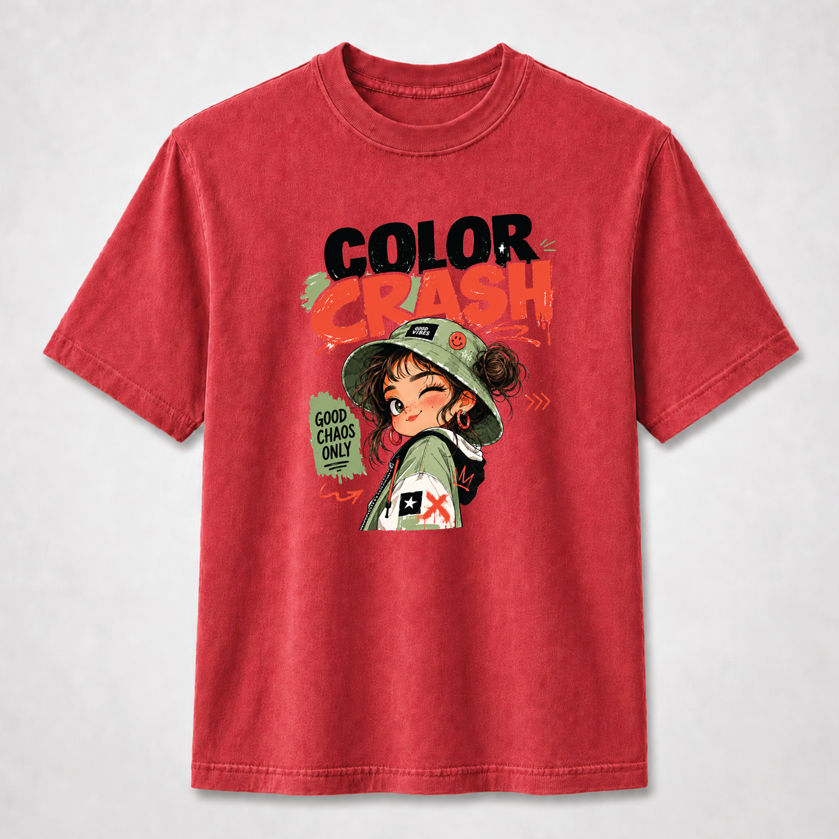 Color Crash Good Chaos Only Streetwear Graphic Tee