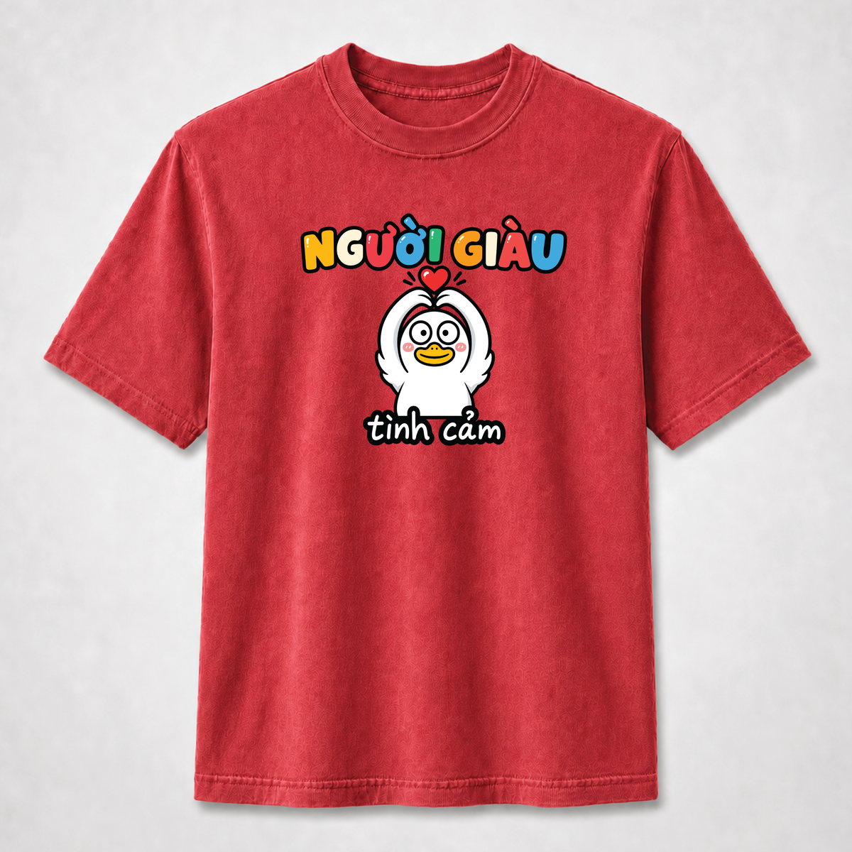 Người Giàu Tình Cảm Cute Vietnamese Duck Graphic Tee