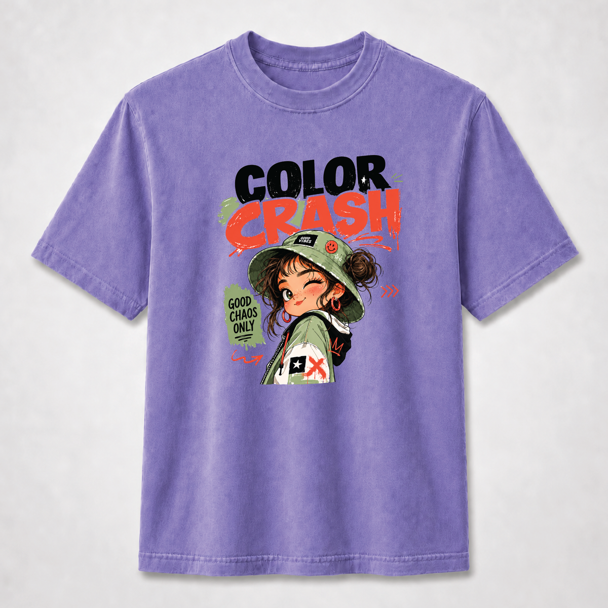 Color Crash Good Chaos Only Streetwear Graphic Tee