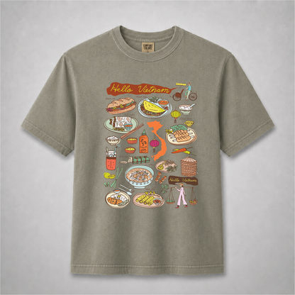 Hello Vietnam Food T-Shirt – Vietnamese Cuisine & Culture Graphic Tee