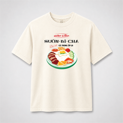 Vietnamese Cơm Tấm T-Shirt – Sườn Bì Chả Food Graphic Tee
