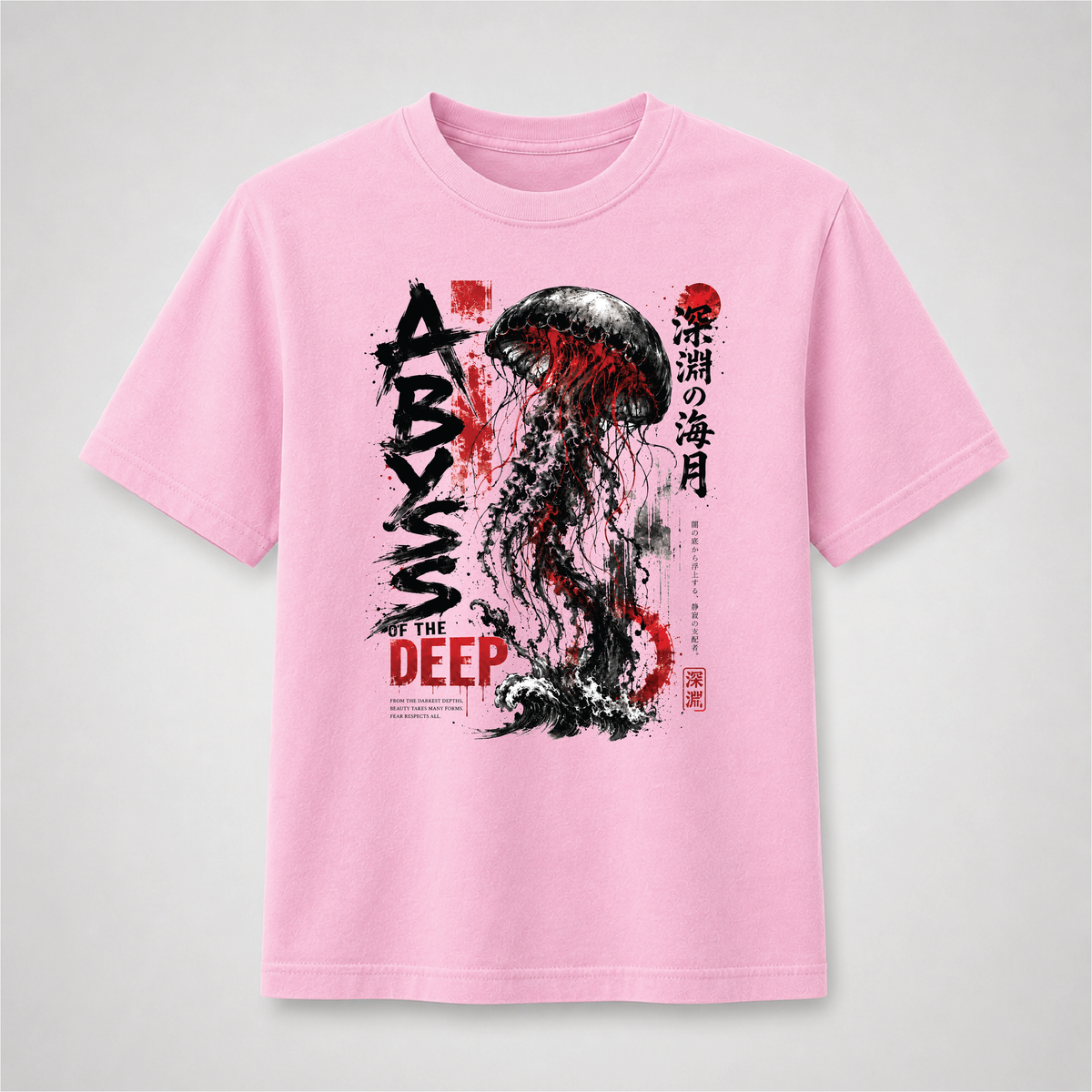 Abyss of the Deep Japanese Jellyfish Graphic Tee