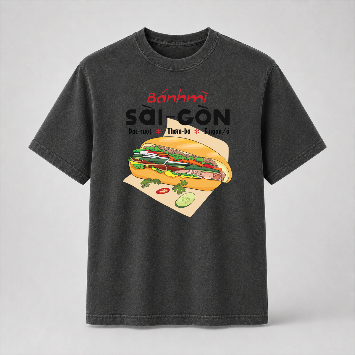 Vietnamese Bánh Mì Sài Gòn T-Shirt – Saigon Food Graphic Tee