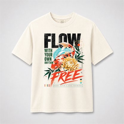 Koi Fish Graphic Tee – Flow Free Zen Shirt