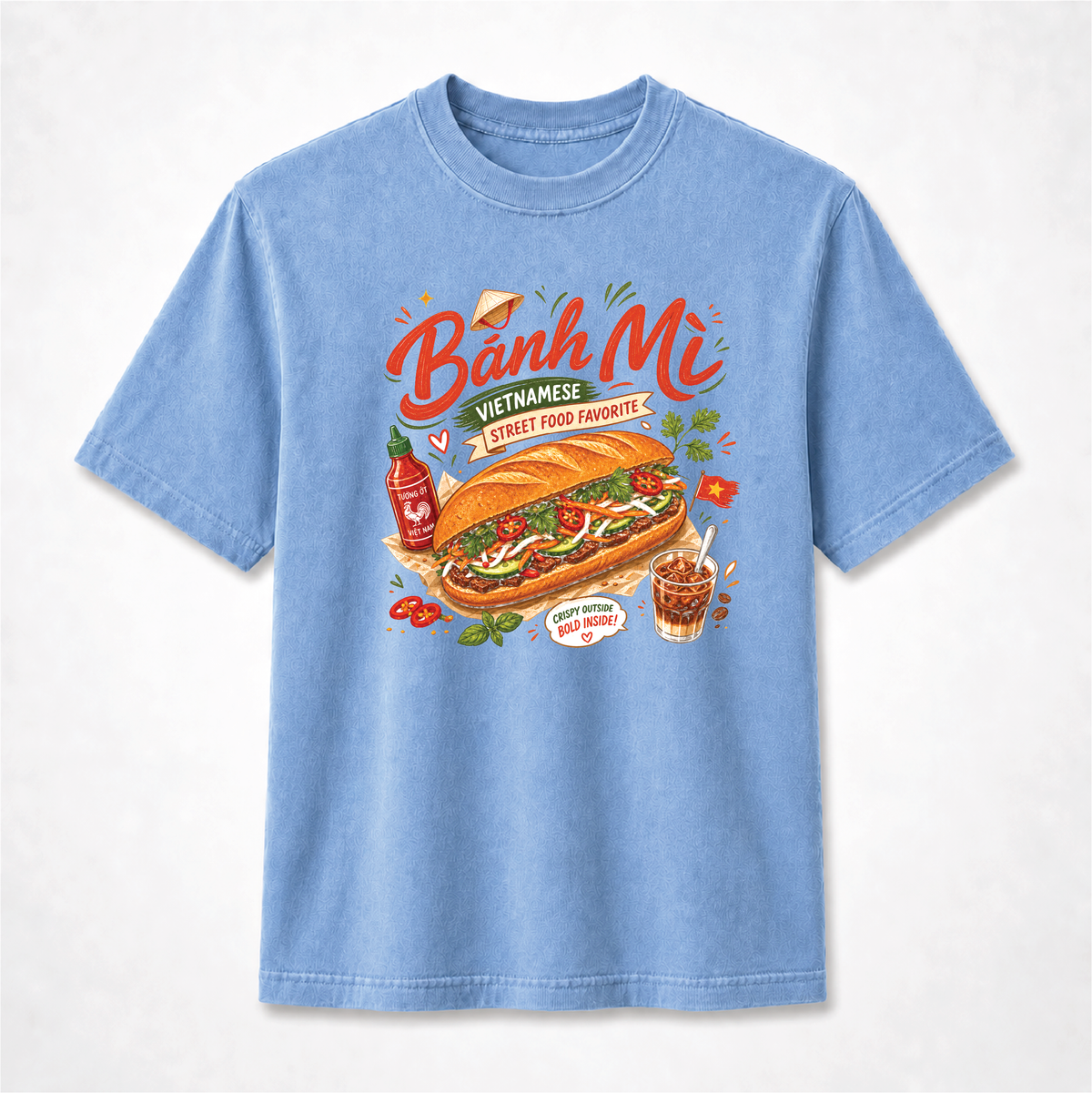 Bánh Mì Vietnamese Street Food Graphic Tee – Comfort Colors Shirt