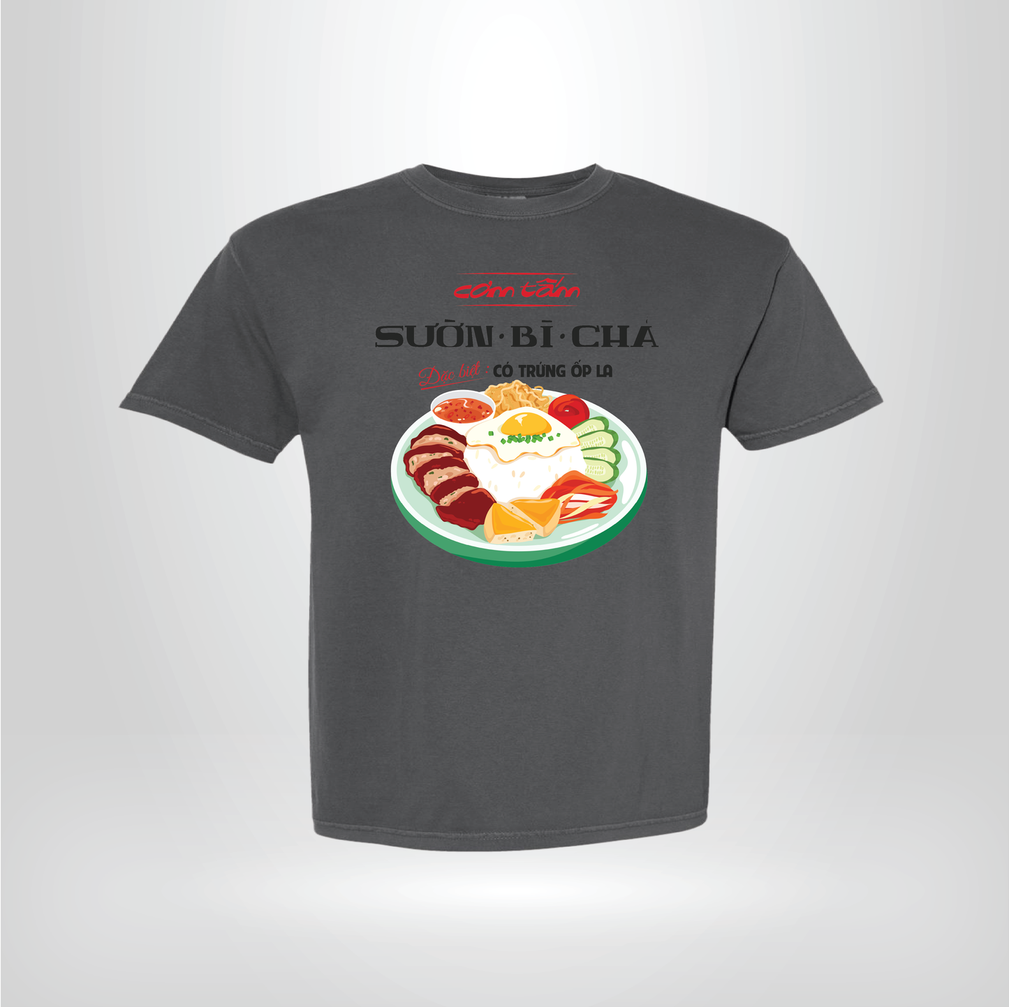 Com Tam Saigon Food Tee Vietnamese Broken Rice Graphic Cotton Shirt