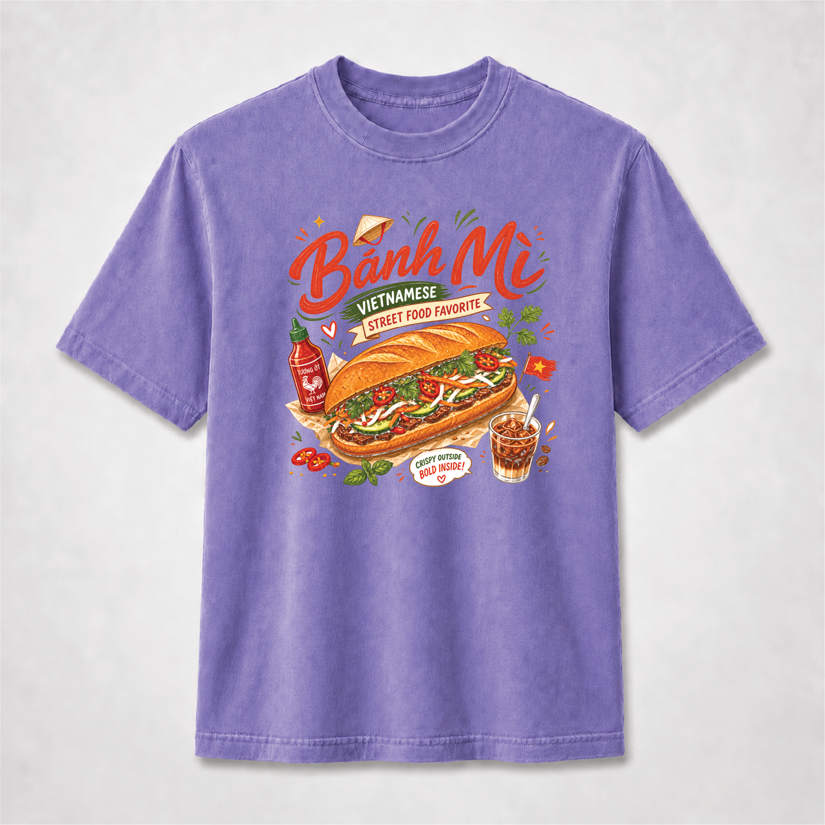Bánh Mì Vietnamese Street Food Graphic Tee – Comfort Colors Shirt