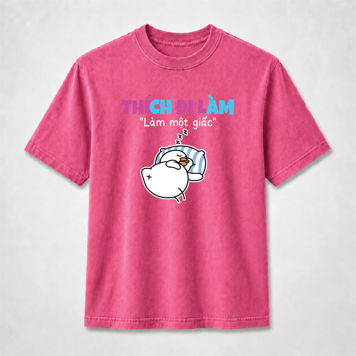 Thích Đi Làm – Làm Một Giấc Funny Sleeping Duck Graphic Tee