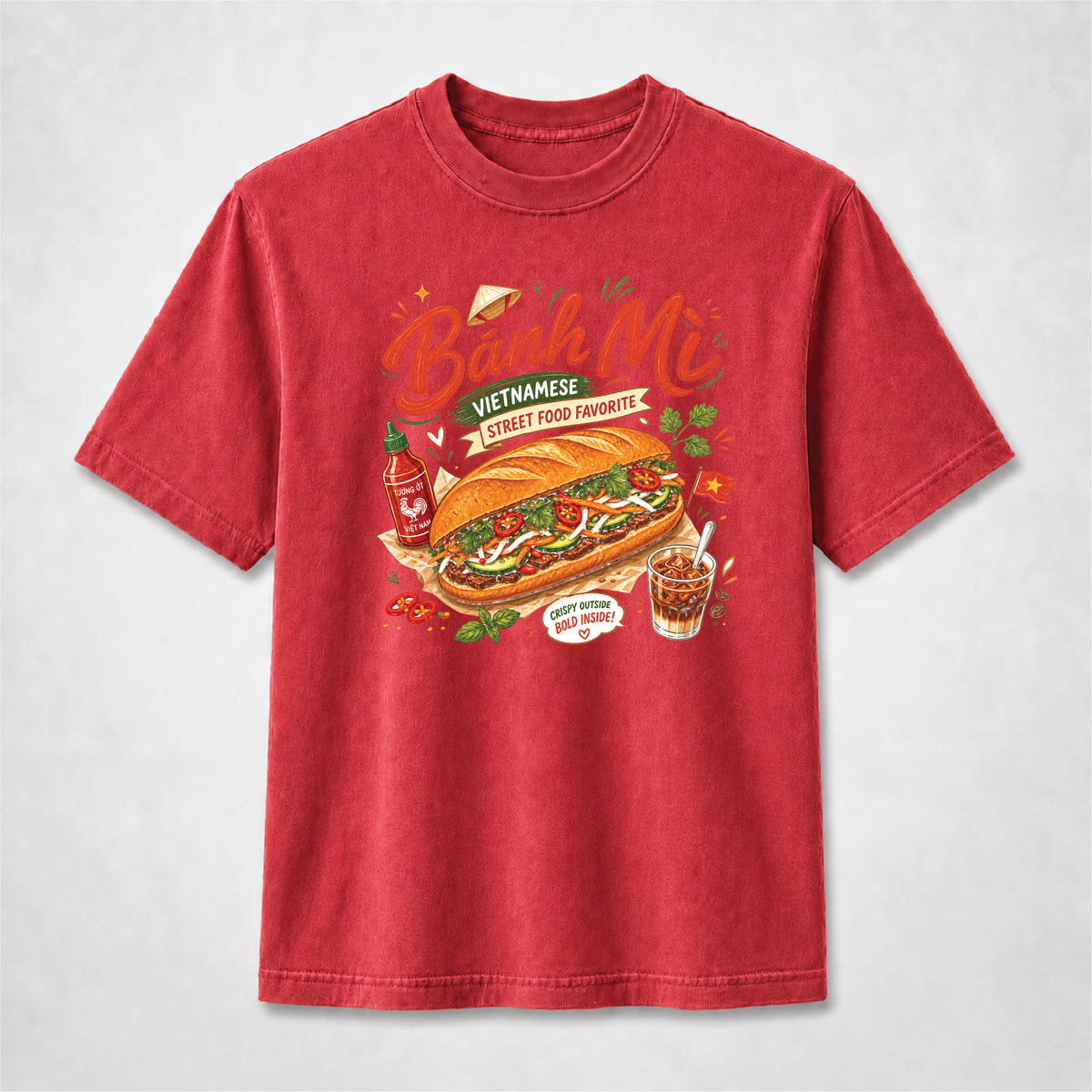 Bánh Mì Vietnamese Street Food Graphic Tee – Comfort Colors Shirt