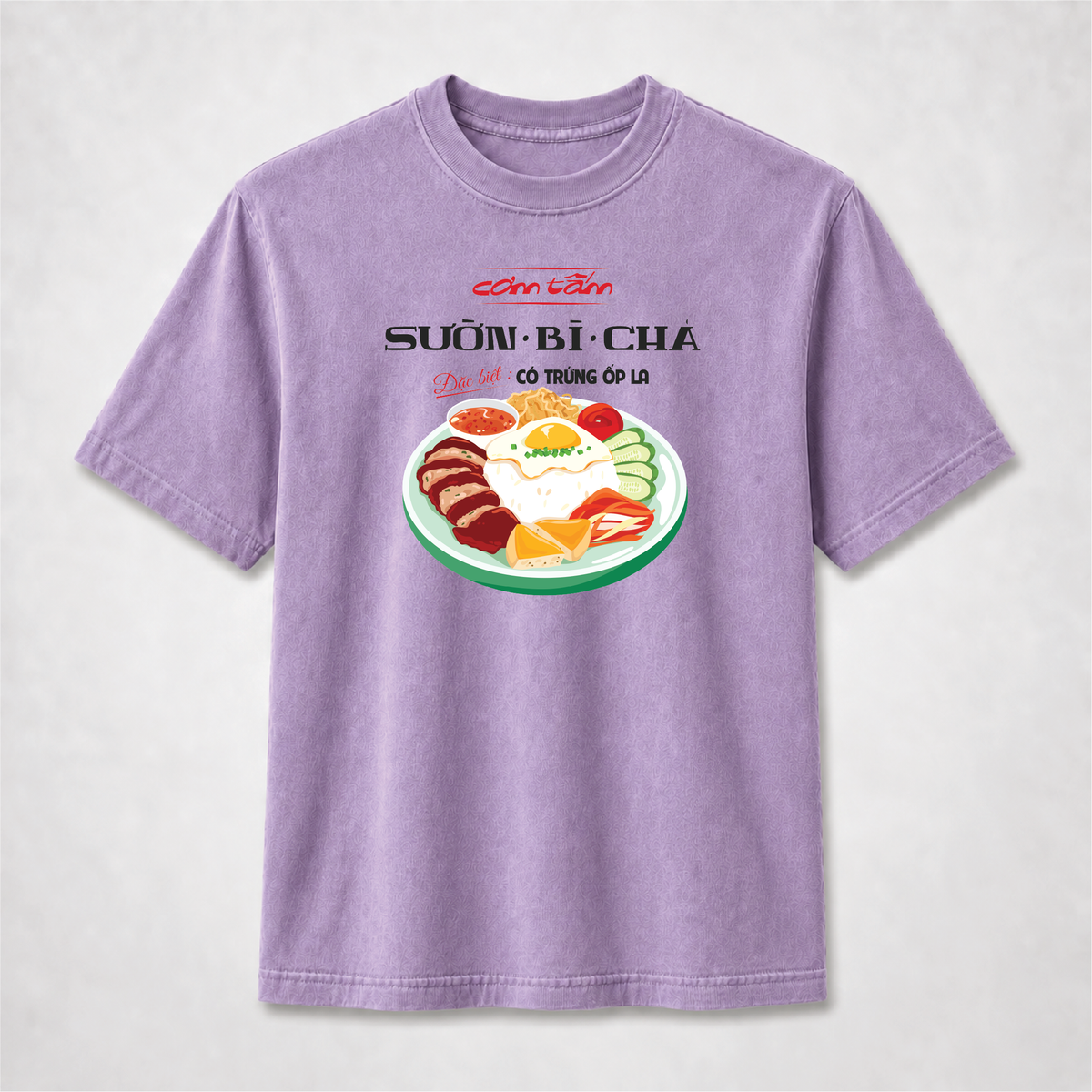 Vietnamese Cơm Tấm T-Shirt – Sườn Bì Chả Food Graphic Tee