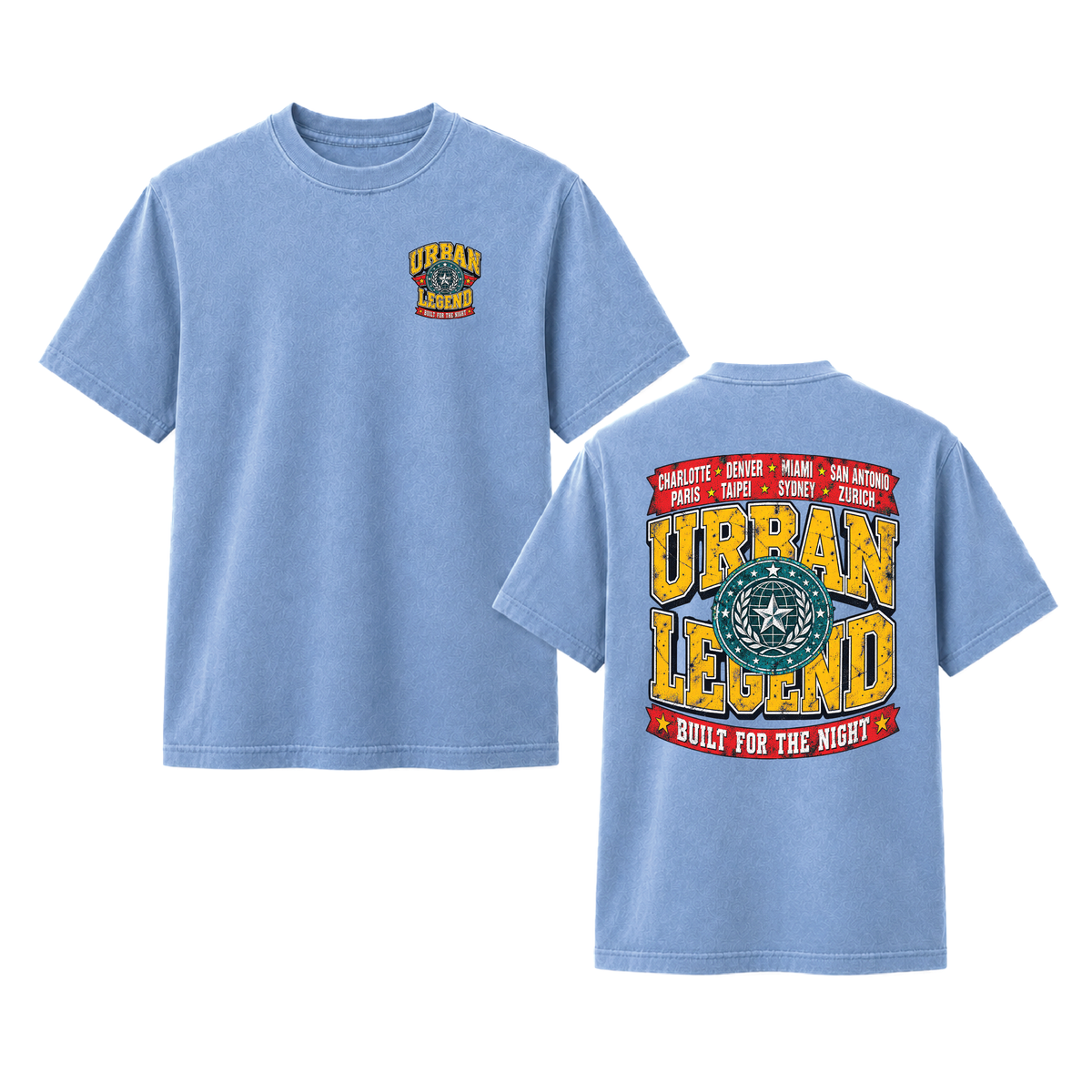 Urban Legend Built for the Night Front & Back Graphic Tee