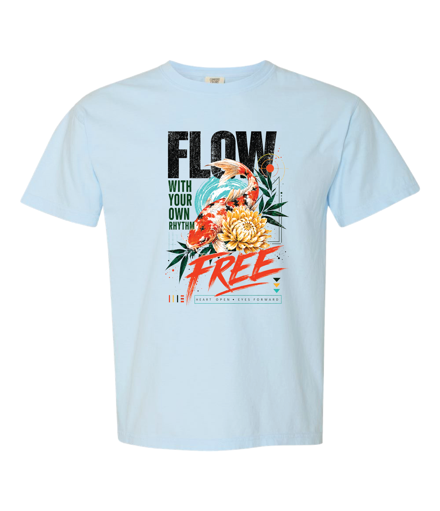 Koi Fish Graphic Tee – Flow Free Zen Shirt