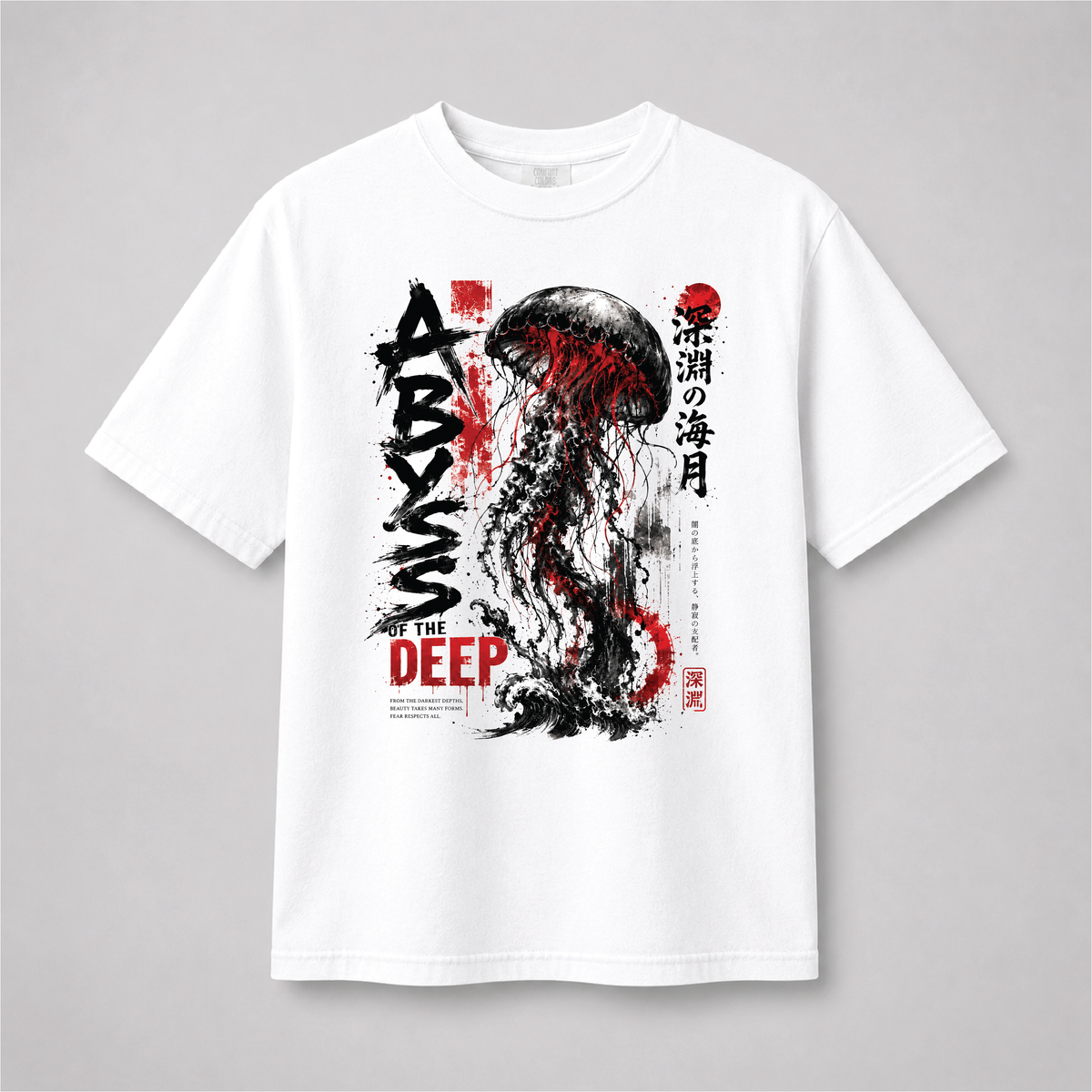 Abyss of the Deep Japanese Jellyfish Graphic Tee