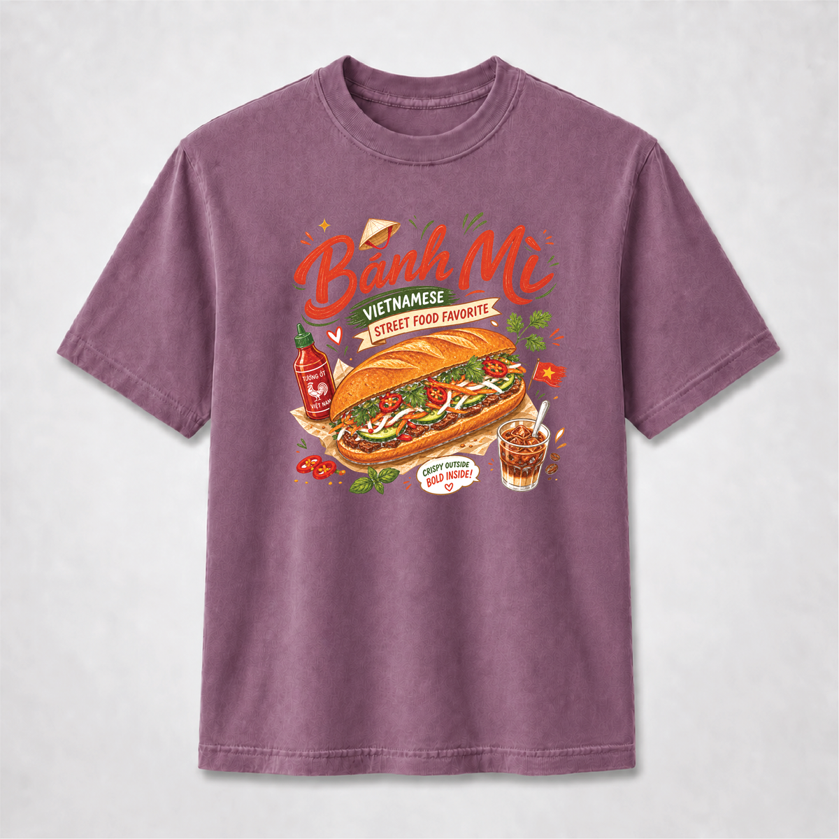Bánh Mì Vietnamese Street Food Graphic Tee – Comfort Colors Shirt