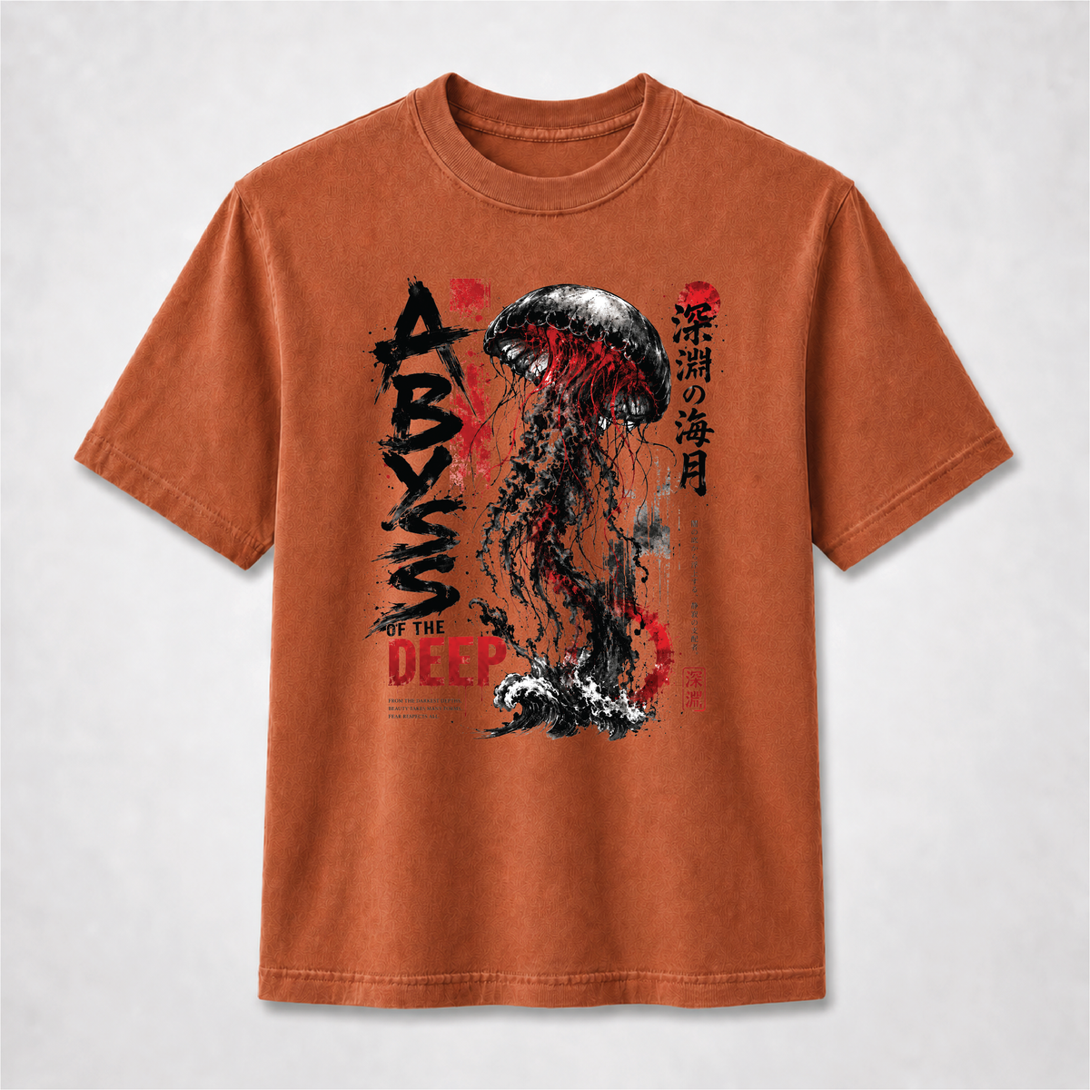Abyss of the Deep Japanese Jellyfish Graphic Tee