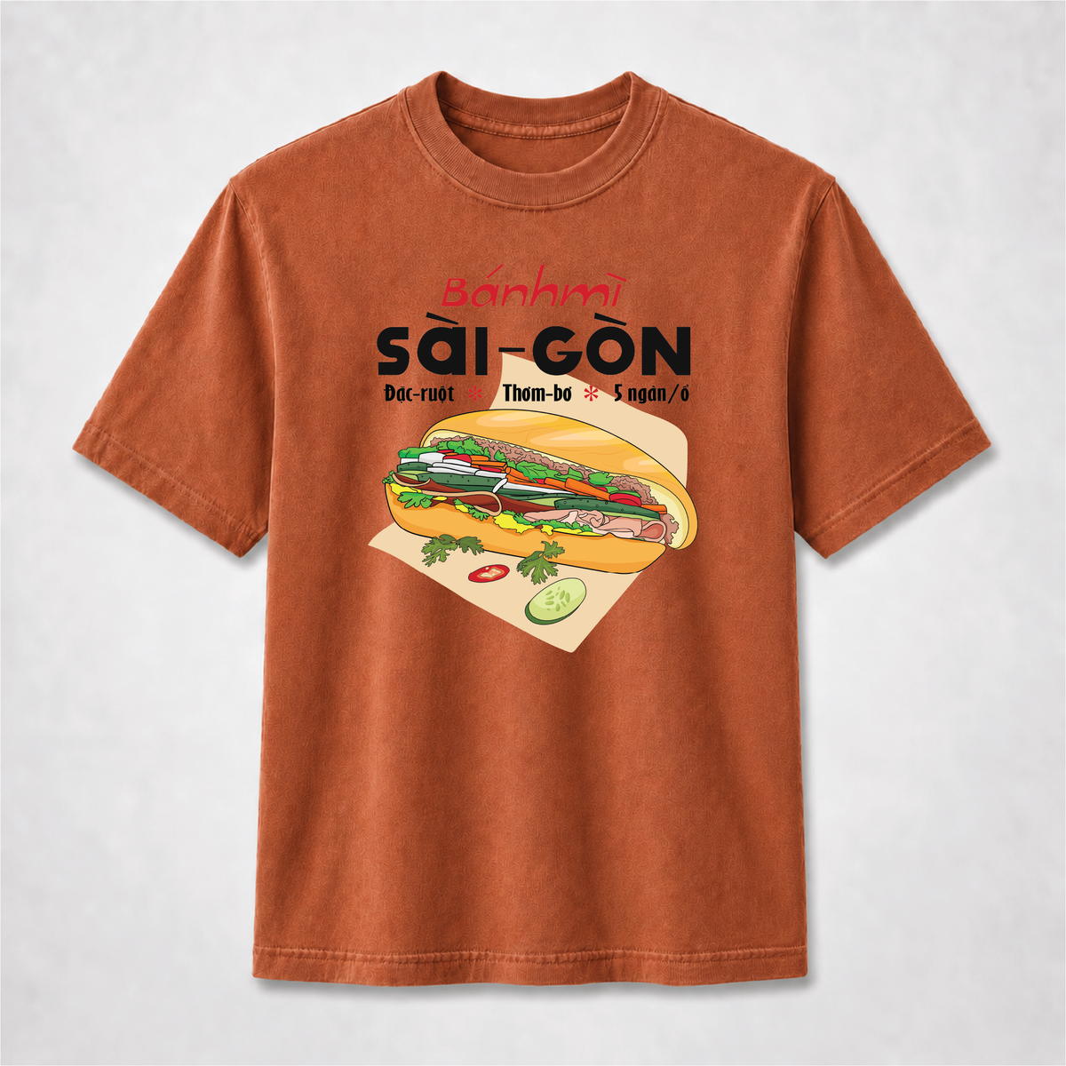 Vietnamese Bánh Mì Sài Gòn T-Shirt – Saigon Food Graphic Tee