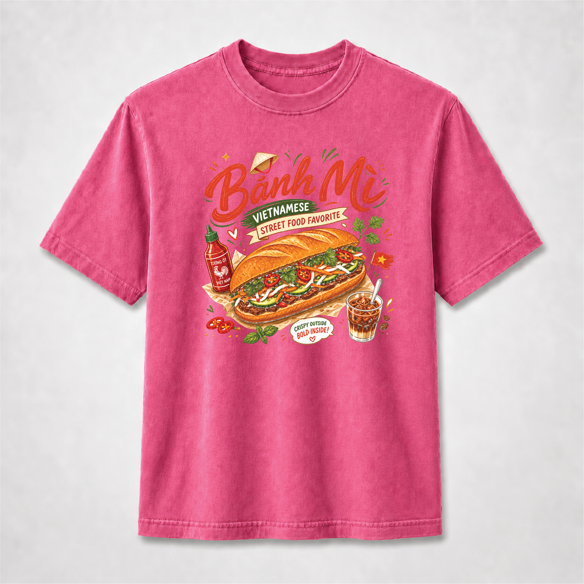 Bánh Mì Vietnamese Street Food Graphic Tee – Comfort Colors Shirt